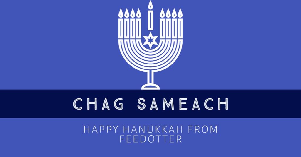 feed_otter's tweet image. Happy Hanukkah to our FeedOtter friends that are celebrating! Wishing you well this holiday season.