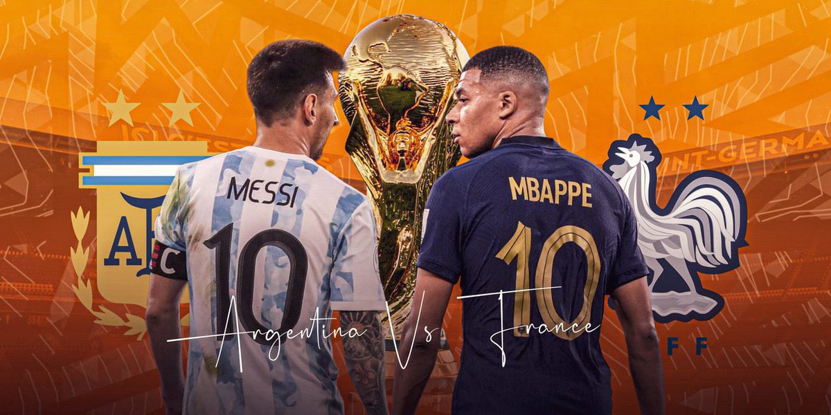 ansh_sinha3's tweet photo. Although I’m supporting France in the #FIFAWorldCup,but I will feel equally joyous if messi (if not ronaldo) lifts it once in his career. Atleast one of the Goats deserve it. 🥂

#FIFAWorldCupFinal 

#ArgentinaVsFrance https://t.co/o66djg5sjw