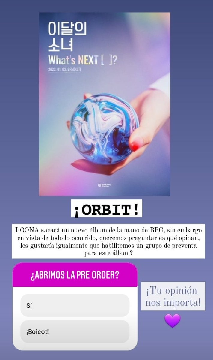 kshop_py's tweet photo. Como tienda apoyamos el boicot a BBC y entendemos la situación que Loona está atravesando, por ende K-Shop no realizará pedidos para el nuevo álbum y tampoco tendremos reposición de álbumes o merch del grupo hasta que el boicot haya culminado. https://t.co/R2yxKjyLSG