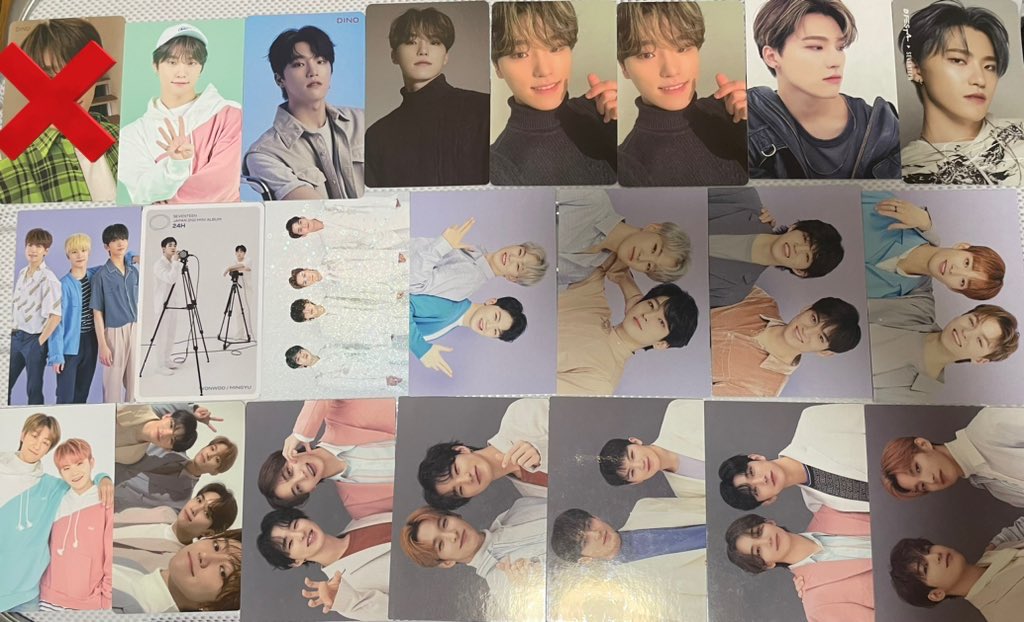 An1gS's tweet photo. SEVENTEEN セブチ トレカ 交換

(譲)エスクプス､ジョンハン､ジョシュア､ジュン､ホシ､ウォヌ､ウジ､ミンハオ､ミンギュ､ドギョム､スングァン､バーノン､ディノ

(求)スンチョル､ジュン
緩くバーノン

条件の良い方優先です
レート考慮お願いいたします
リプライ、DMお待ちしております https://t.co/k87Td9wA5r
