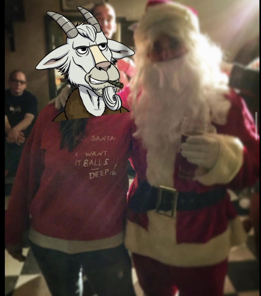 goatlodge's tweet photo. Goat Morning Herd! 🐐

Get ready for an Ugly sweater Competition!  

The ultimate Ugly sweater will win a custom T-Shirt with your HOFGL by @BiggMike92 

Enter Below let’s see your worst!
Winner will be chosen Dec 30. 
#UglyChristmasSweater https://t.co/E7fzdWDVm2