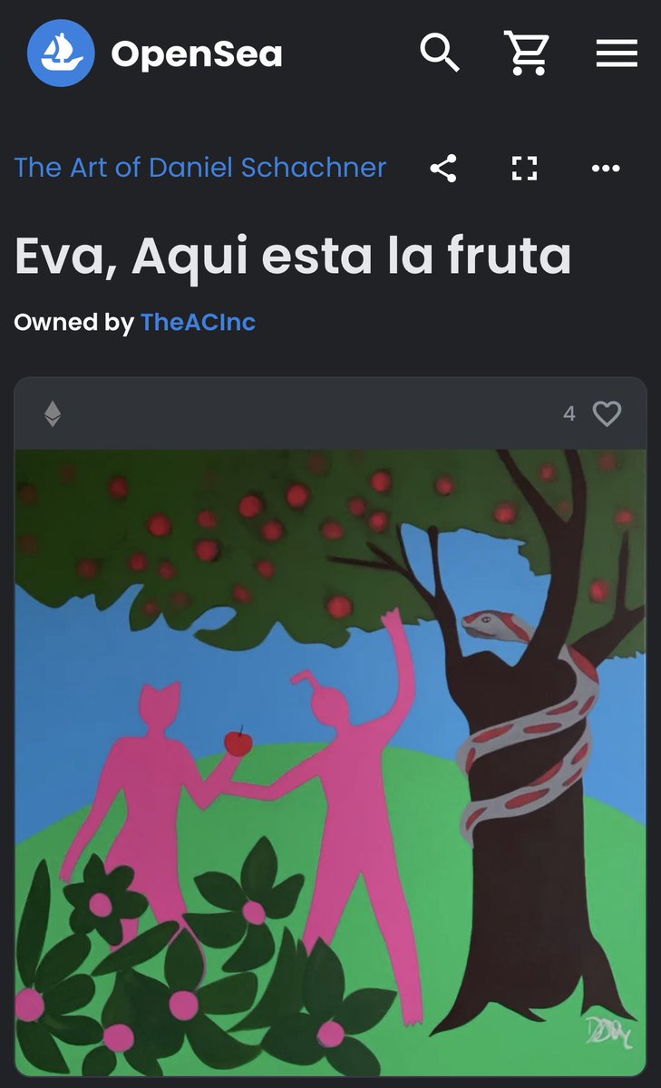 🎉🍾 Congratulations 🍾🎉 <a href="/Schachne7Daniel/">Daniel Schachner - www.danielschachner.com</a> 

Eva , Aqui está la fruta 😍 SOLD !!!

 #phygital  💪🏾  

Sick !!! 🤩