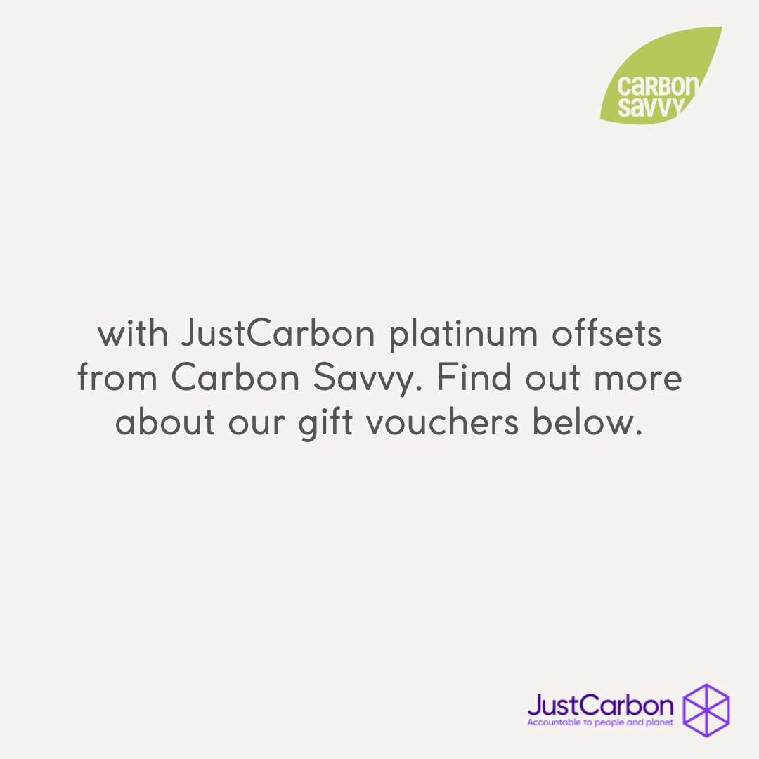 #Holiday #Countdown #ClimateAction 18/ #Give the #gift of a #CarbonNeutral #dinner, season, or offset the past or coming year with @JustCarbonCom platinum offsets from Carbon Savvy. Find out more about gift vouchers below. Offset your #CarbonFootprint > carbonsavvy.uk/xmas-gifts