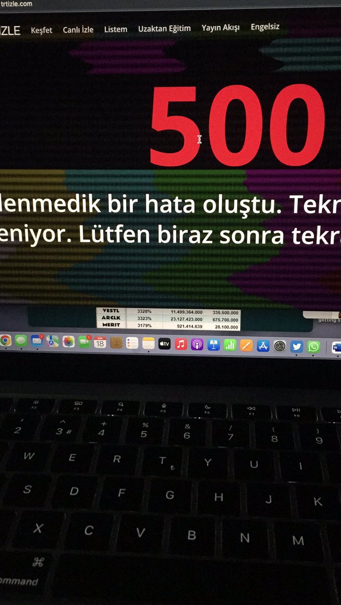 Dünya Kupası Final Maçı ama TRT açılmıyor, çöktü.  Yazık gerçekten