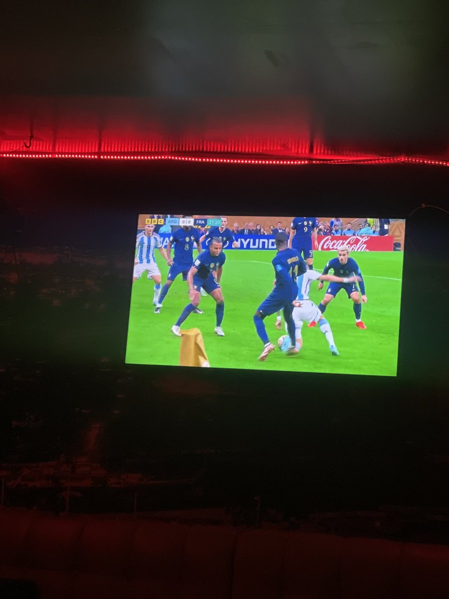 GukAmong's tweet photo. Penalty on favour of Argentina let gooo! #FIFAWorldCup #ArgentinaVsFrance https://t.co/l6Kmfvy27s