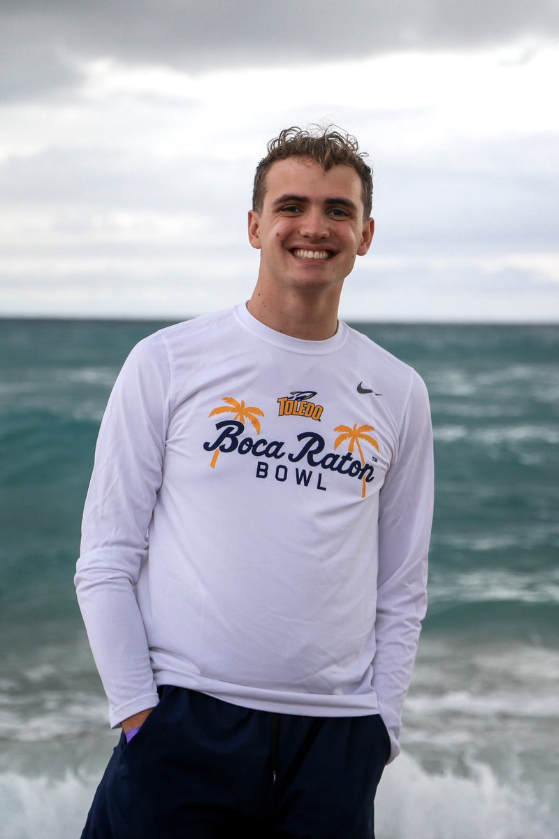 ToledoFB's tweet photo. We would also like to recognize the members of our support staff that missed graduation to be here in Boca Raton with us! 🎓 🚀 
Ethan Dunson (Equipment Staff) 
Nick Bonfiglio (Video Crew) https://t.co/tDAY9S9E9l