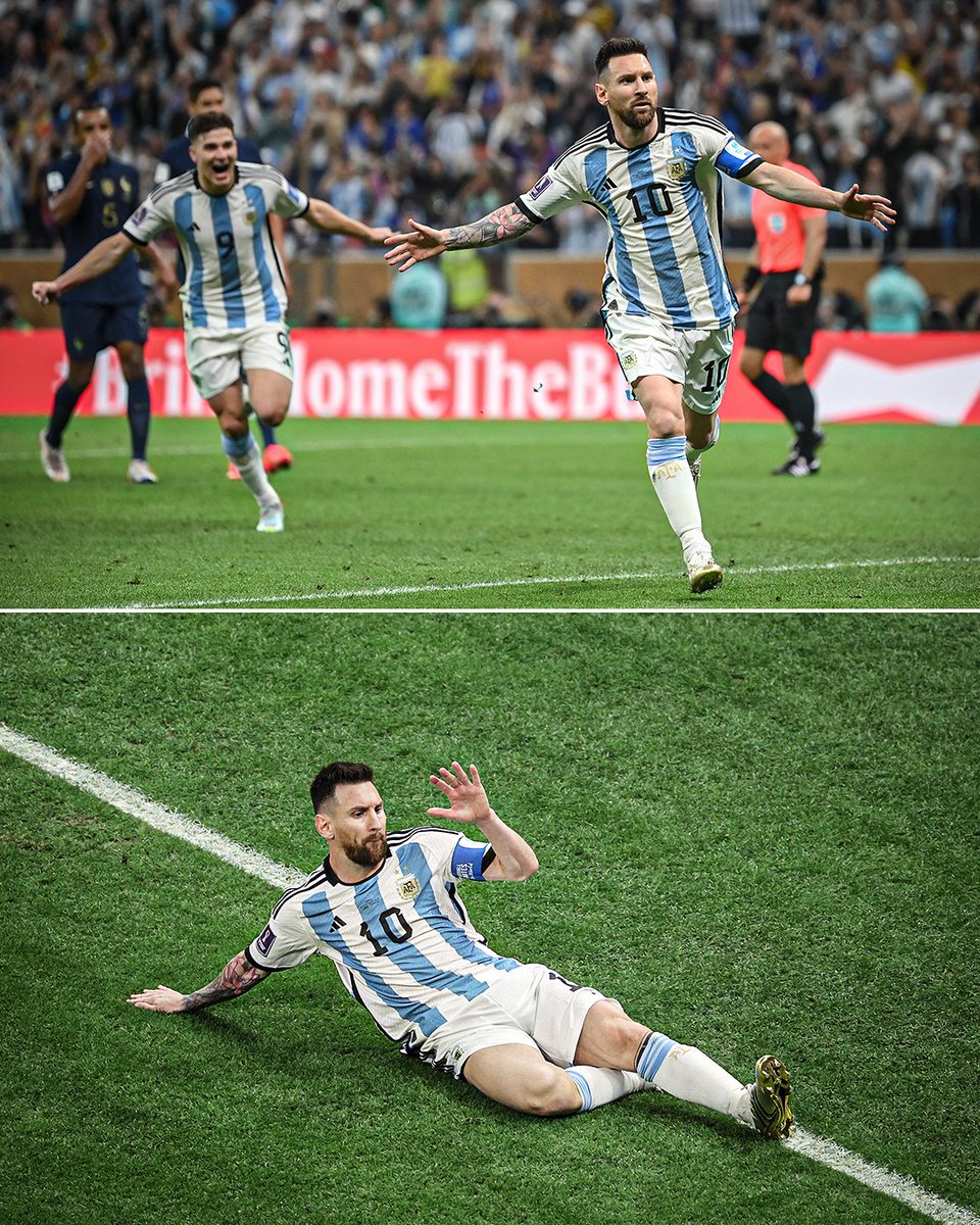 SportsCenter's tweet photo. MESSI OPENS THE SCORING IN THE WORLD CUP FINAL 🔥 https://t.co/7g0i9OKv15