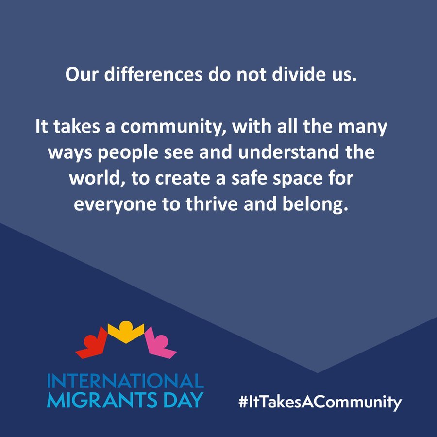 This #InternationalMigrantsDay @Ilkaycinko72 are proud to be part of a diverse and welcoming borough, seeking to create a safe space for everyone to call home #ItTakesACommunity