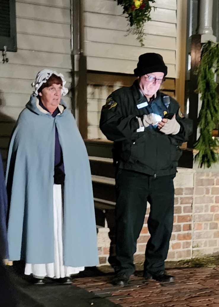 Glad to see Colonial Williamsburg's "Finest" keeping the spectators back behind the ropes during the fireworks at the Grand illumination last night. #colonialwilliamsburg #williamsburgva #virginia #security #grandillumination