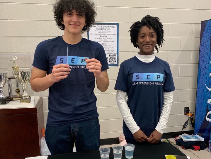 This weekend, STEM Bus made an appearance at Newton High School’s Science Fair!! Strawberry DNA and Surface Tension labs were so cool to learn about with visitors! <a href="/crenshaw_dr/">Dr. Mark Crenshaw</a> <a href="/NCCA_Covington/">NCCA</a>