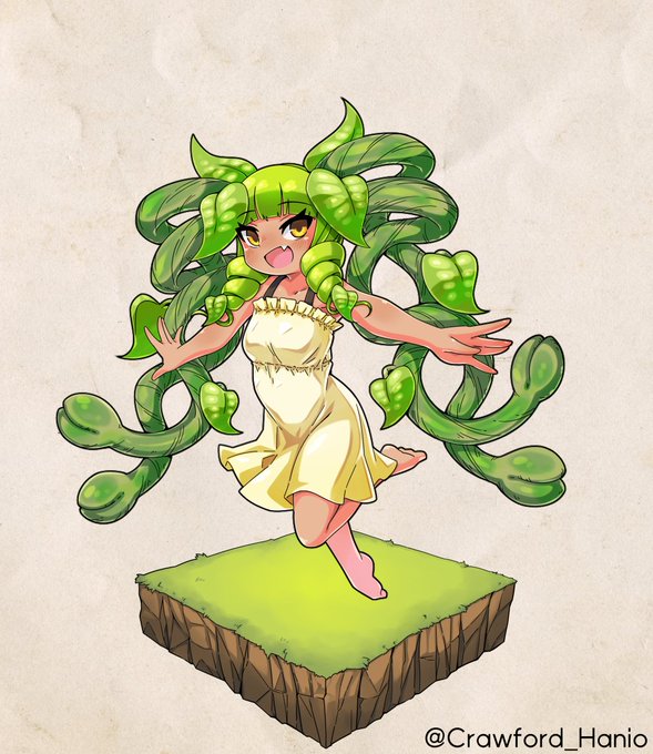 ドリアードバインさん描きました!ツルツル!!!!
 #アルマグリモワール 