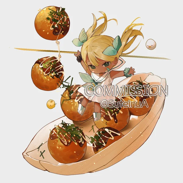 今年はあまり描かなかったな デフォルメケーキ 