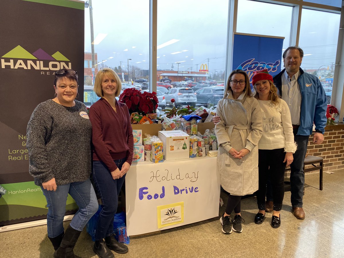 Staff from Horizon are on site at @colemansfoods Newfoundland Drive location today accepting donations for <a href="/coast1011/">Coast 101.1</a> 4th Annual Food Drive in aid of our school families, in partnership with <a href="/HanlonRealty/">Hanlon Realty</a>. <a href="/NLESDCA/">NLESD</a>