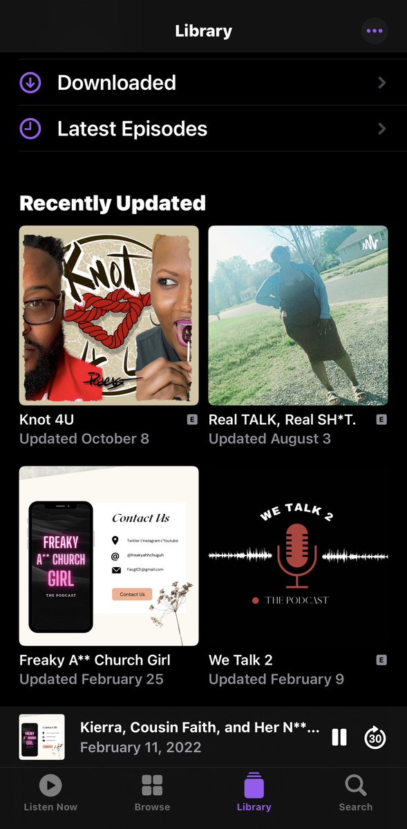 Listening to podcasts all day today to just get my mind right🤎🌻✨🙌🏿

Here’s a few that I’m FW at the moment y’all go check these out they’re fire 🔥 👏🏿✨

@_ElleTHIGHra_
@baldheadedbliss 
<a href="/beenAround_310/">Inhale Icee🥶❄️🧊😂</a> 
<a href="/i_am_kirko/">✨𝕂𝕚𝕣𝕜𝕠 ✨</a>