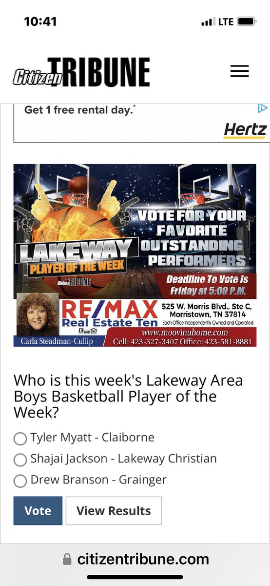 jerry_myatt's tweet photo. Please go to Citizens Tribune and vote for Tyler Myatt for Lakeway Player of the Week! ⁦@tylermyatt8⁩ ⁦@CHSBulldogsBB⁩ ⁦@McGinnisC9⁩ https://t.co/yJ1hsaUII8