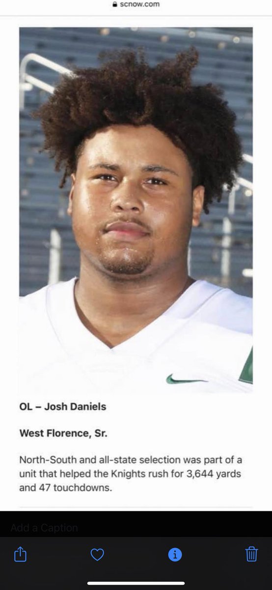 LisaMHagberg's tweet photo. https://t.co/8qVuqwyGVq       Proud of you  @Josh_Daniels32 for being named to the Morning News Prep Football Team. https://t.co/H44mQ2VBjK
