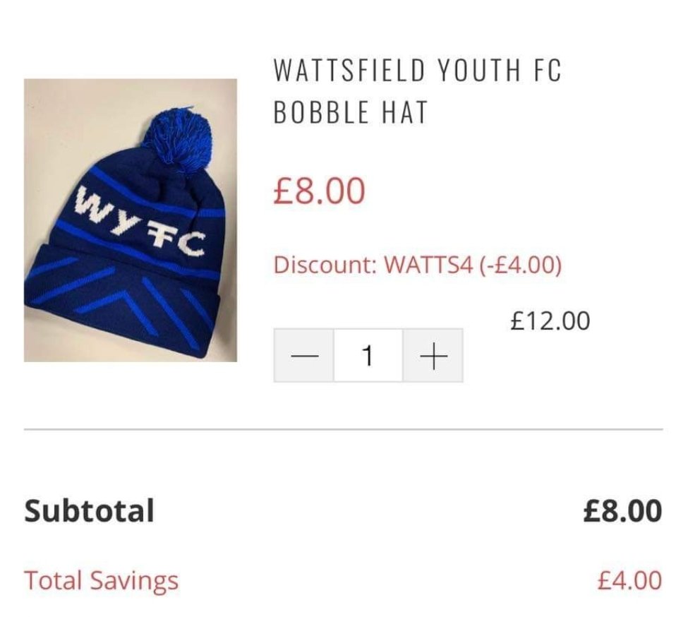 WattsfieldYFC bobble hats on special offer till 9am tomorrow 🌲🎅👇🏻
<a href="/17Sport1/">17 Sport</a>
17sport.co.uk/collections/wa…