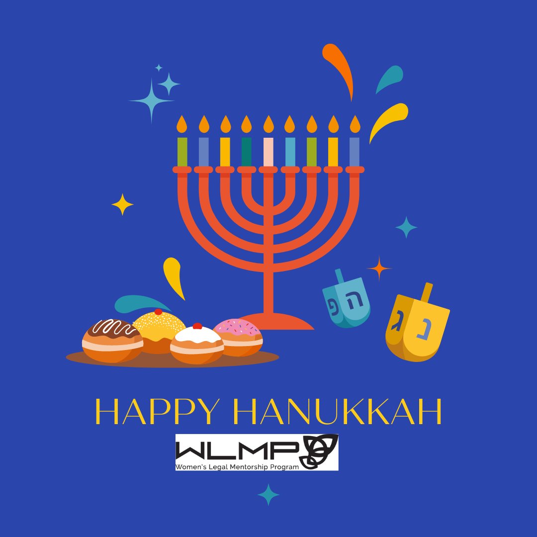 WLMP_PMDF's tweet photo. Happy Hanukkah! Wishing those celebrating love, laughter and peace.
#happyhanukkah #hanukkah2022 #WLMP #PMDF #womeninlaw #womenslegalmentorship #lawyers #lawstudents #lawtwitter https://t.co/Egecc6l8uv