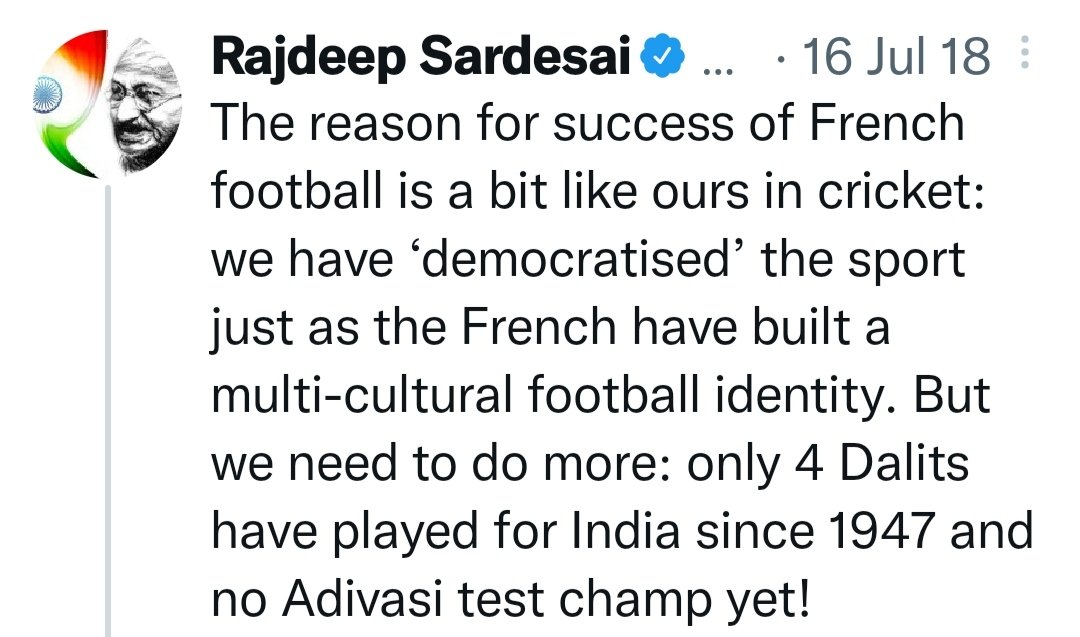 Throwback to the time when Rajdeep Sardesai used France's victory in the 2018 Football World Cup to...