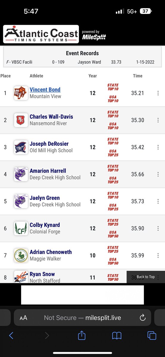 colbykynard's tweet photo. I was at a camp last year and asked the coach what was between me and the offer the coach then told me your lacking the speed. I’m just going to leave this here https://t.co/qEbTp7LL54