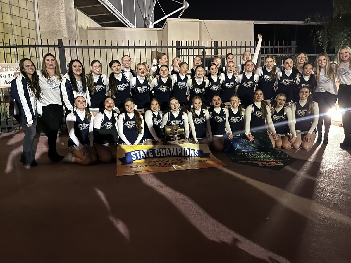 CS_Cheerleading's tweet image. Division II AIA Game Day State Champs! 📣

It was an incredible day for our falcons! Competing against so many talented teams, taking on a completely new category, and bringing home the state title their first time. We couldn’t be prouder to be a FALCON!