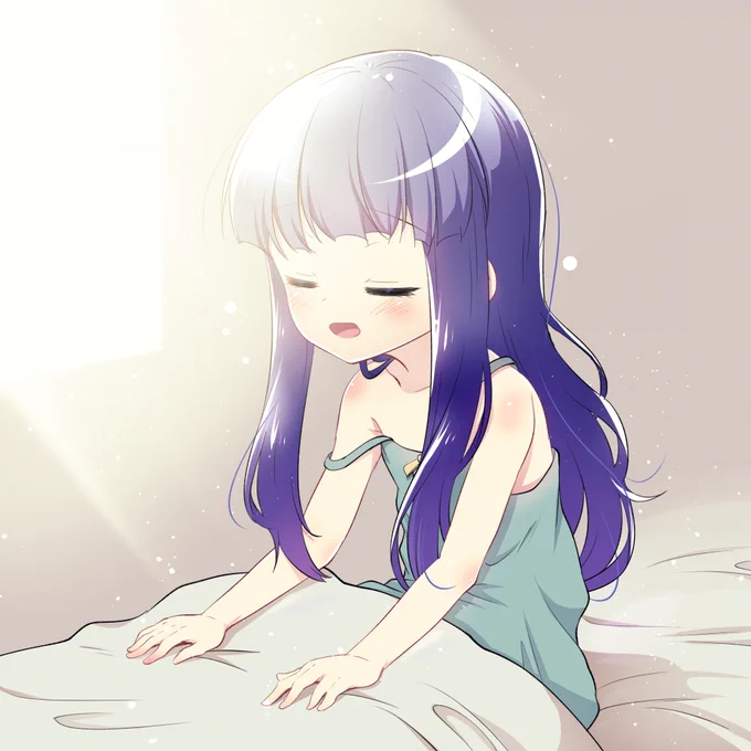寝起きちゃま。#ひぐらしFA#おはようございます 