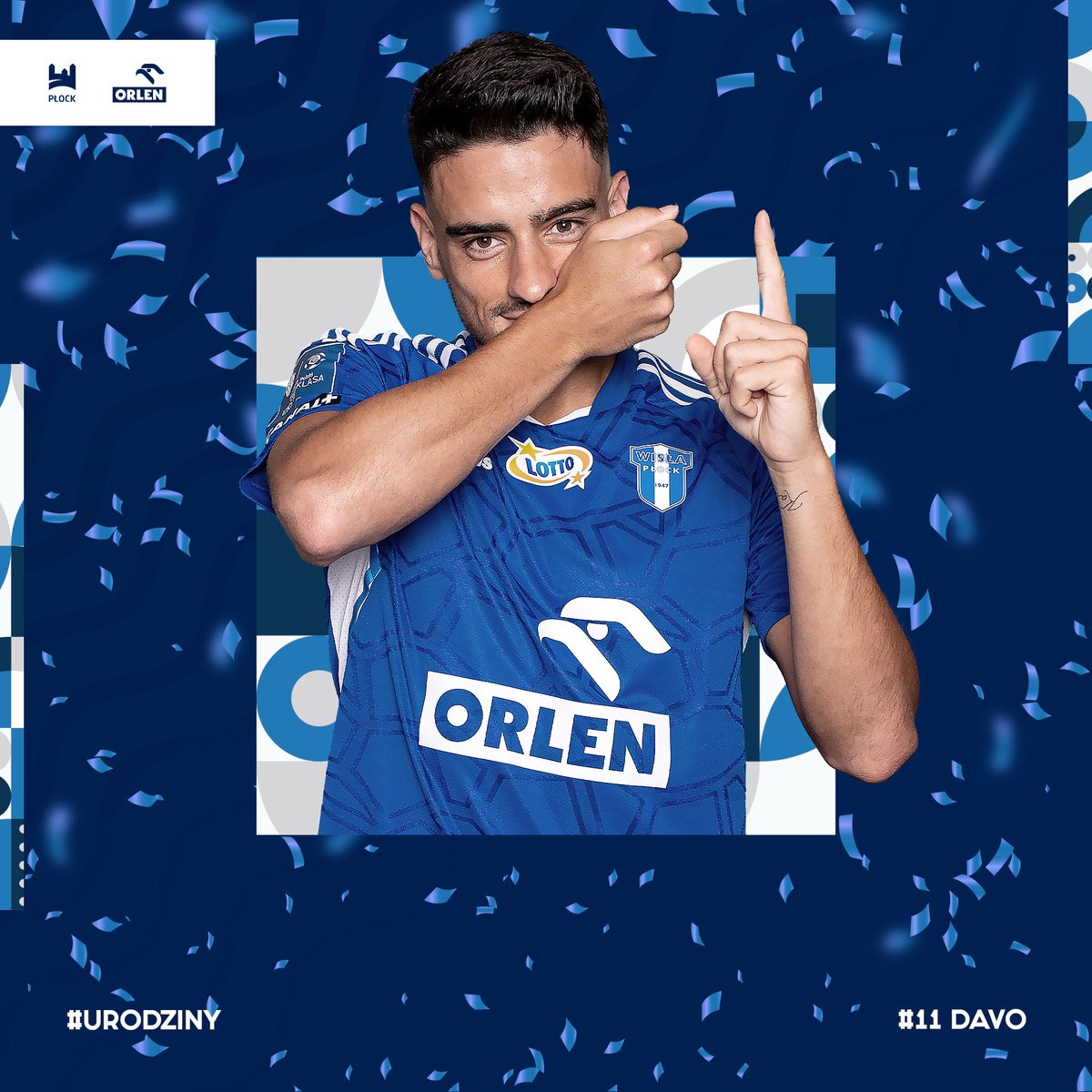 🎉 18 grudnia urodziny obchodzi jedna z tegorocznych gwiazd <a href="/_Ekstraklasa_/">PKO BP Ekstraklasa</a> , czyli Davo! Z tej okazji życzymy hiszpańskiemu pomocnikowi dużo zdrowia, wielu sukcesów oraz kolejnych wspaniałych bramek i asyst w barwach Wisły Płock! 🎁