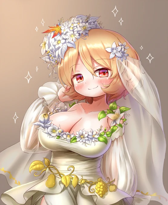穣子ちゃんの衣装解放しました #東方 #秋穣子  