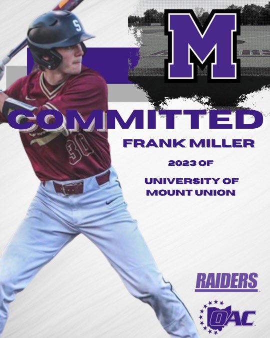 I am very excited to announce that I will be furthering my academic and athletic career at The University of Mount Union. I would like to thank my family, coaches, and teammates for all their support. I would also like to thank the Mount Union coaching staff for this opportunity.