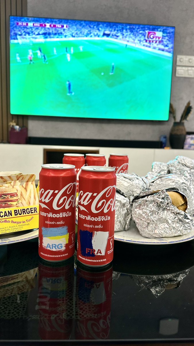 Enjoyed a beautiful game with best drink #CocaCola #coke #FIFAWorldCup