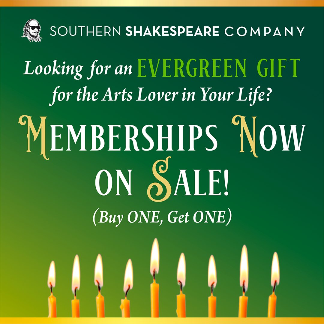 SouthernShakes's tweet photo. Our memberships make gifting easy! Buy One, Get One through December 31, then enjoy the benefits with your favorite arts lover for all of 2023. 

https://t.co/boIotBywpj https://t.co/Svc35T2qJk