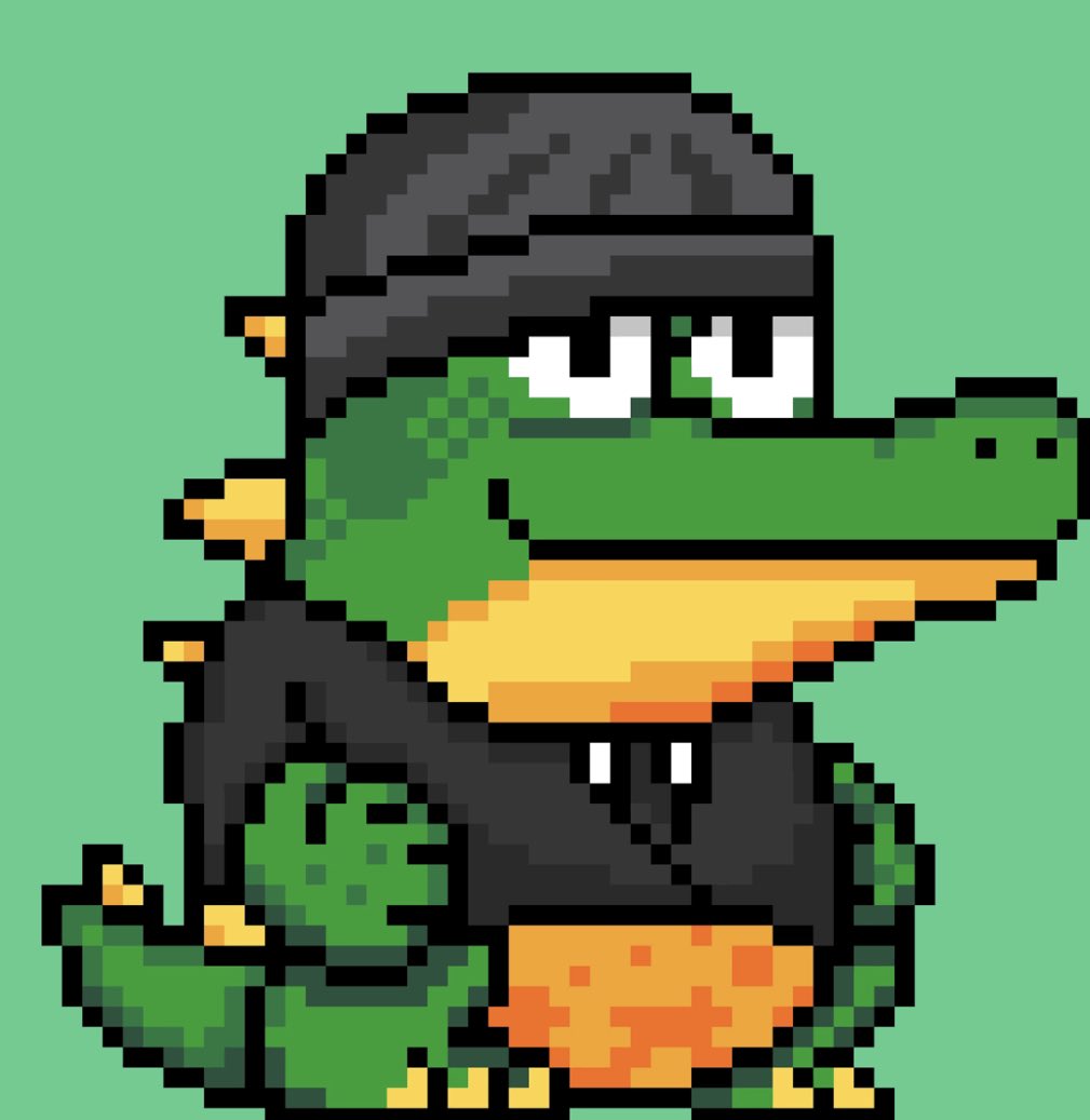 SkyhawxEth's tweet photo. Super happy freaking #swampysunday to you. #NFTCommunity #pixelart https://t.co/onEahwEkgh