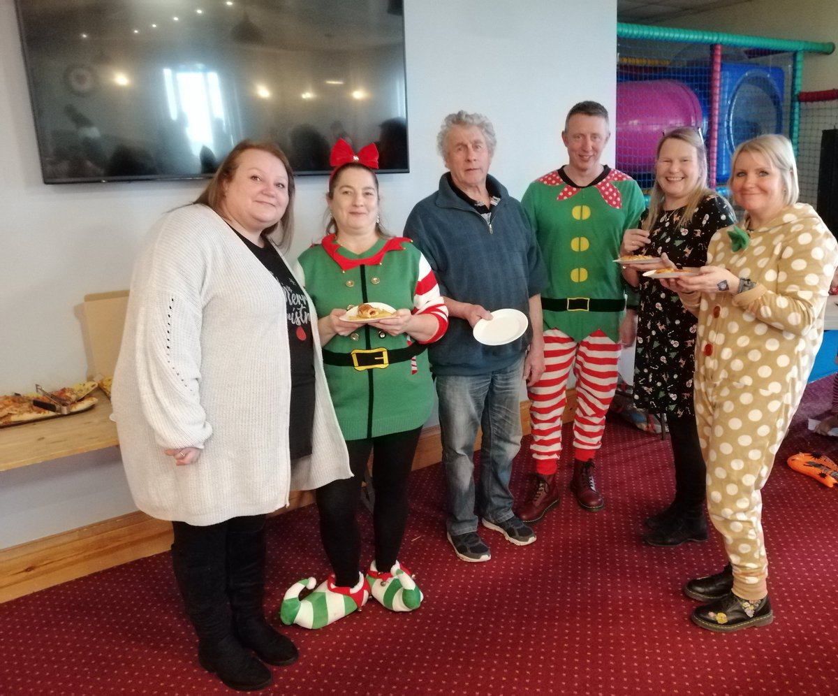 GwynforJones7's tweet photo. Anglesey Foster Care Association members and @MaethuFostering Cymru Môn - Foster Wales Anglesey placement team at the children's Christmas party at @RAF_Valley today; thanks to the support and donation from @Waitrose Menai Bridge. Thanks to @DannyWoodfine for your support. https://t.co/RGP15di5T8