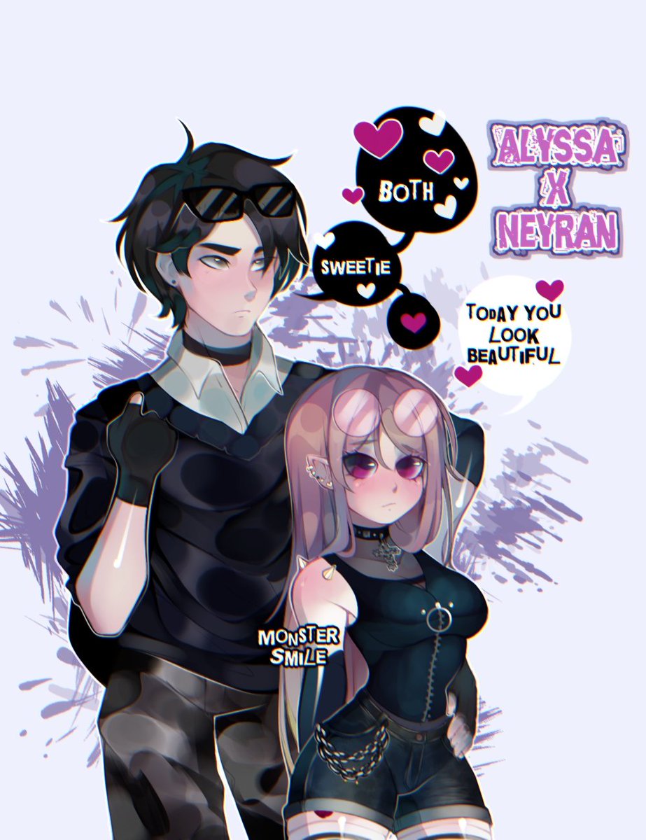 Monster_Smile00's tweet photo. Human x elf (ship/OC).🫀✨
Neyran🙎‍♂️(Ray Rogand OC). 
Alyssa 🧝‍♀️(Monster Smile OC). 

#OC #originalcharacter https://t.co/xB19sFhZao