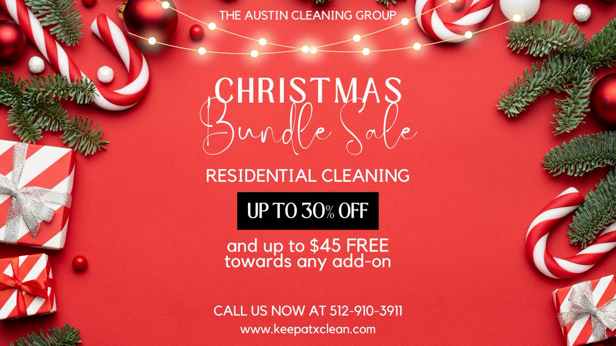 theaustincg's tweet photo. Sunday Funday🤩 What's more fun than SAVINGS⁉️👀😱
Message us NOW for more information📢 #keepatxclean #ChristmasBundleSale #ResidentialCleaning #StandardClean #DeluxeClean #HappyHome https://t.co/fD6BCmkhqq