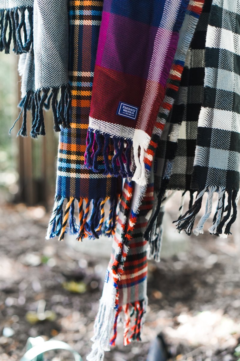 On the seventh day of Christmas, #FaribaultMill sent to me: seven sustainably sourced scarves 🐑🌱🌎 Proudly made with Shaniko Merino wool.