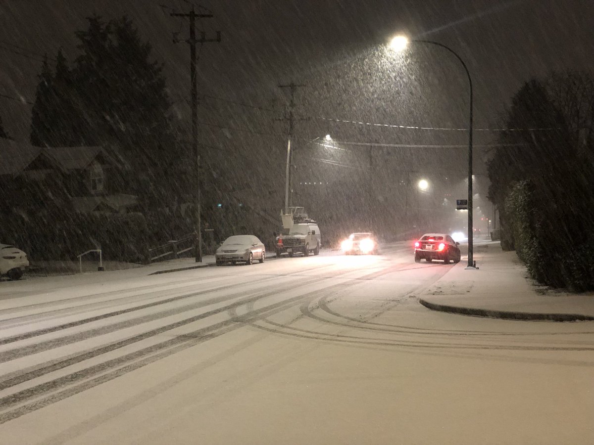 Ourfluffy's tweet photo. Marmont St. in Coquitlam not looking good this morning at 7 am.  A long downhill and one of the main roads in Coquitlam. ⁦@cityofcoquitlam⁩ ⁦@cqrcmp⁩ https://t.co/1eHAL8AbFW