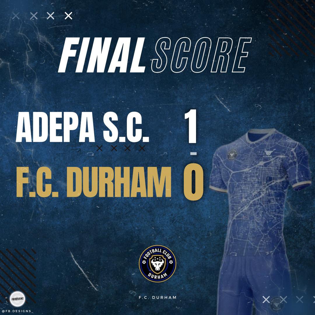 FCDurhamNC's tweet photo. FC Durham 0- 1 Adepa S.C. https://t.co/nYKIb32Olw