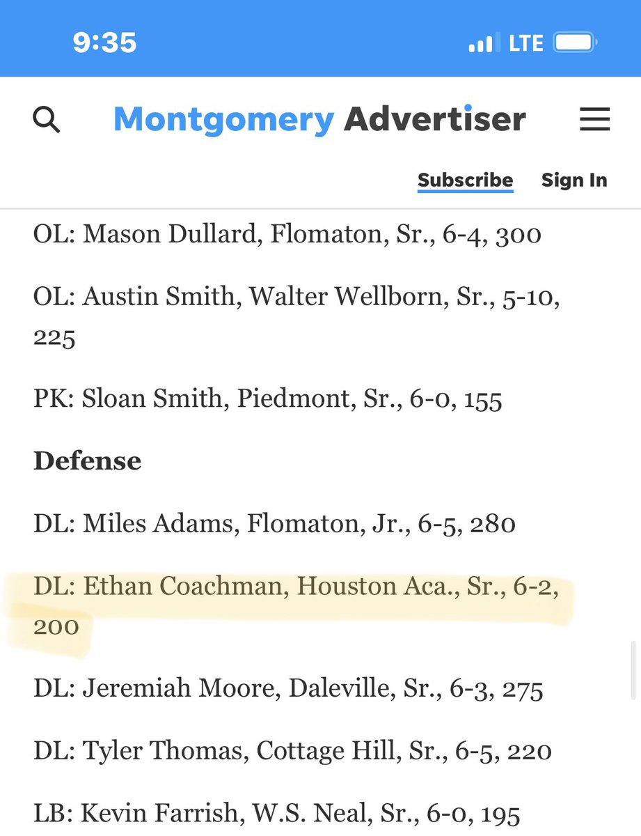 CoachmanEthan72's tweet photo. Just named Second-Team All-State in Defense‼️@NP_Recruiting @AL_Recruiting @coachmorrison58 @erob50 @CoachKNobles @coach @Larry_J_Scott @CoachCadron https://t.co/ZvyWHu3icd