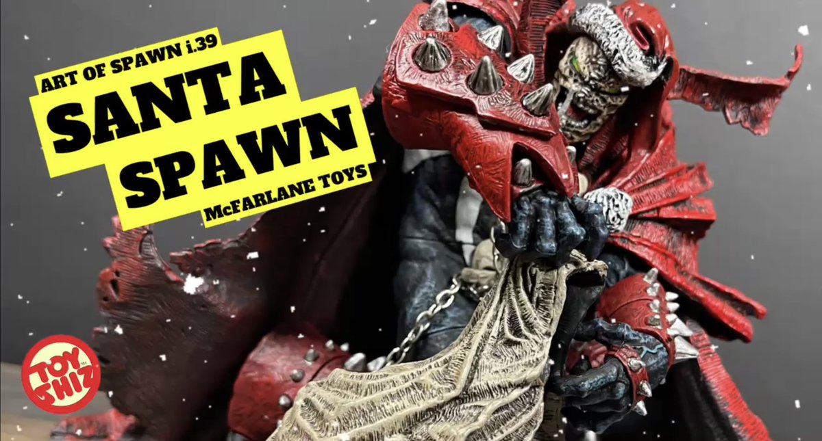Toyshiz's tweet image. Santa Spawn has come to town…

youtu.be/KmasY19HOxE

A Special Holiday #retroshiz look back at the 2003, Series 24 figure based off of @ImageComics @Todd_McFarlane x @GregCapullo issue 39 cover!

Check em out now!

#spawn #santaspawn #xmas2022 #mcfarlanetoys #toyshiz