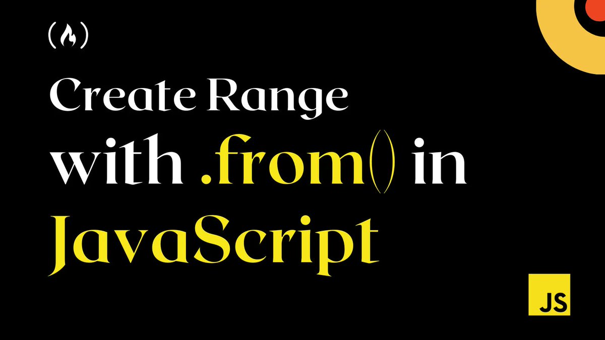 IvyGrig's tweet photo. JavaScript Range β How to Create an Array of Numbers with .from() in JS ES6 https://t.co/TDY5clQJLf
#code #webdev #DEVCommunity #Codingnewbies #webdesign #webdevelopment
#javascript https://t.co/GyXS2uTJpz