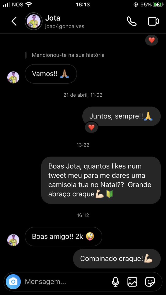 Va manos ajudem me a ganhar a camisola do craque <a href="/jotagoncalve4/">Jota</a> 😍🔰💪🏻
