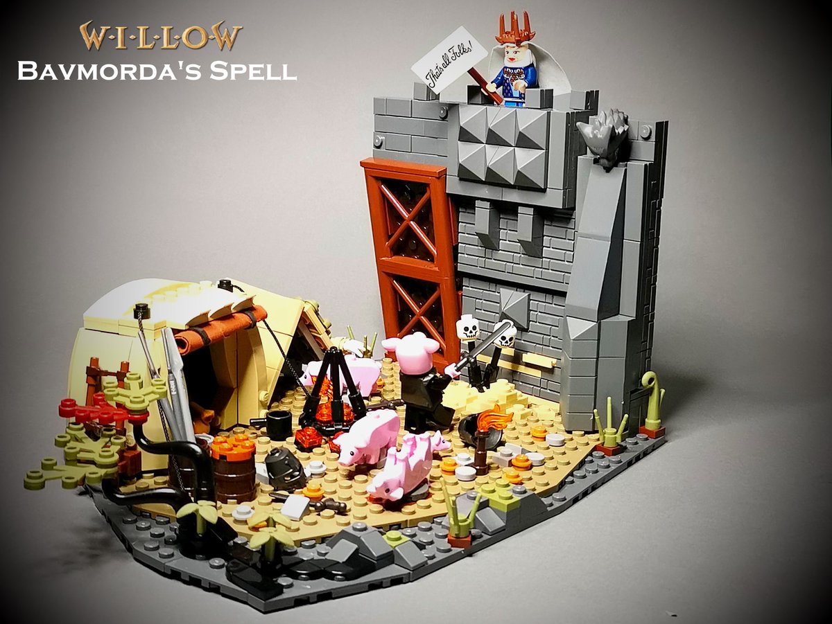 monty_matte's tweet photo. Bavmorda's Spell
"You're all pigs!" 

About 200 votes to go &amp; as indicated in the pic: That's all folks! 

Main project #LEGOIdeas
https://t.co/zK9NE8ouCj

#Willow    #classicCastle #lego #afol #moc #willowseries #WillowWednesday #legostarwars #legocastle #disneyplus #disney https://t.co/vCvWLqAdu5