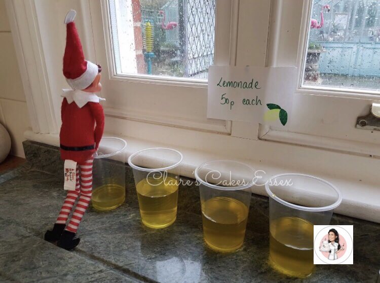 My Elf is selling his homemade freshly squeezed Lemonade DM if you would like some 🤣

#elfontheshelf 
#naughtyelfontheshelf 
#lemonade 
#freshlysqueezed 
#elfofinstagram 
#funny 
#mademelaugh