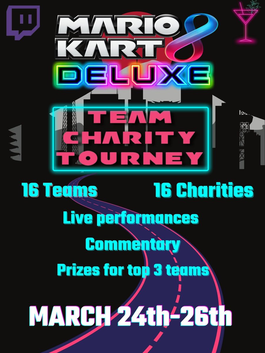 greenteawasted's tweet image. NEW CHARITY EVENT!!! 
I’m hosting a team charity tourney in Mario Kart 8 Deluxe on March 24-26th with commentators, performances by artists for pre-shows AND top 3 prizes! Each team will represent a charity of their choice. More details in January!