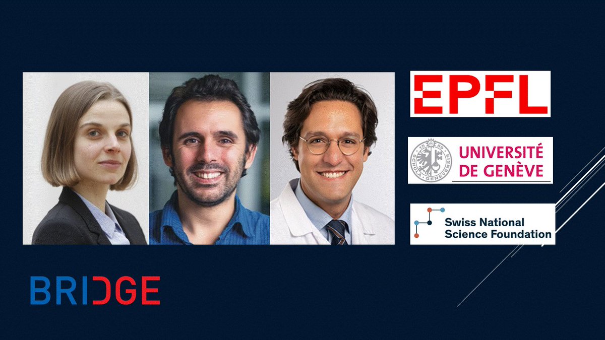 Congratulations to Andrea Ablasser, Bruno Correia  and Denis Migliorini for receiving the <a href="/snsf_ch/">Swiss National Science Foundation</a>  BRIDGE Discovery fund! This grant will support their research aiming at harnessing the innate immunity to enhance the efficacy of CAR-T cells <a href="/EPFL/">EPFL</a> <a href="/UNIGEnews/">Université de Genève</a> @Hopitaux_unige