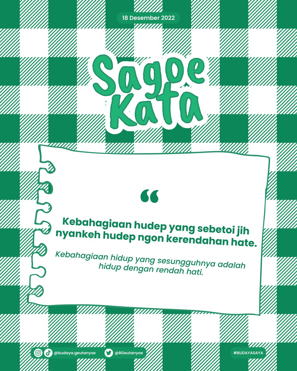BGeutanyoe's tweet photo. Salam rakan lon👋🏻

Sifat rendah hati emang harus ada semua orang ya. Sama kaya kata kata mutiara yah malam ini cutmin bagiin https://t.co/9J2Ty510ko