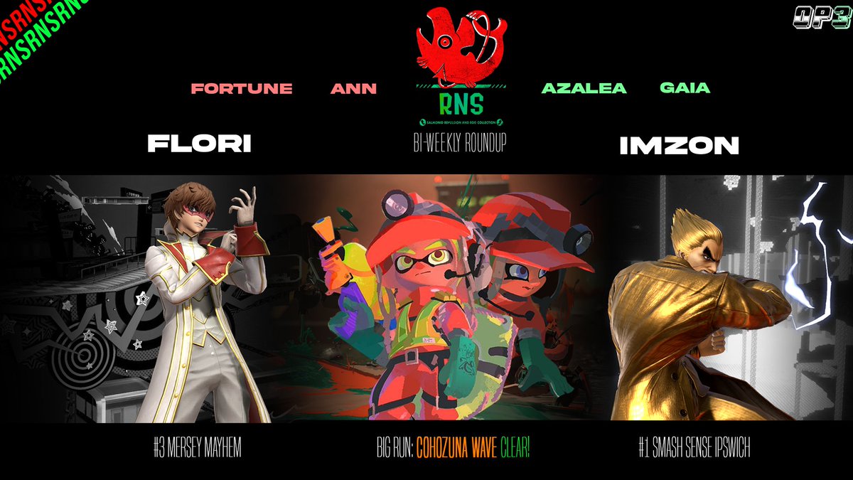 RNSGenesis's tweet photo. Beating the scrooge allegations with a festive roundup!
 
@Florithebitch and @ImzonFGC have been killing it in their regions, placing third and 1st at their local events respectively!

@Azalea_Eternal, @Fortune_chann, Annie &amp; @Gaia4k finally cleared a Cohozuna too. big chilling. https://t.co/IJbx0fGbI3
