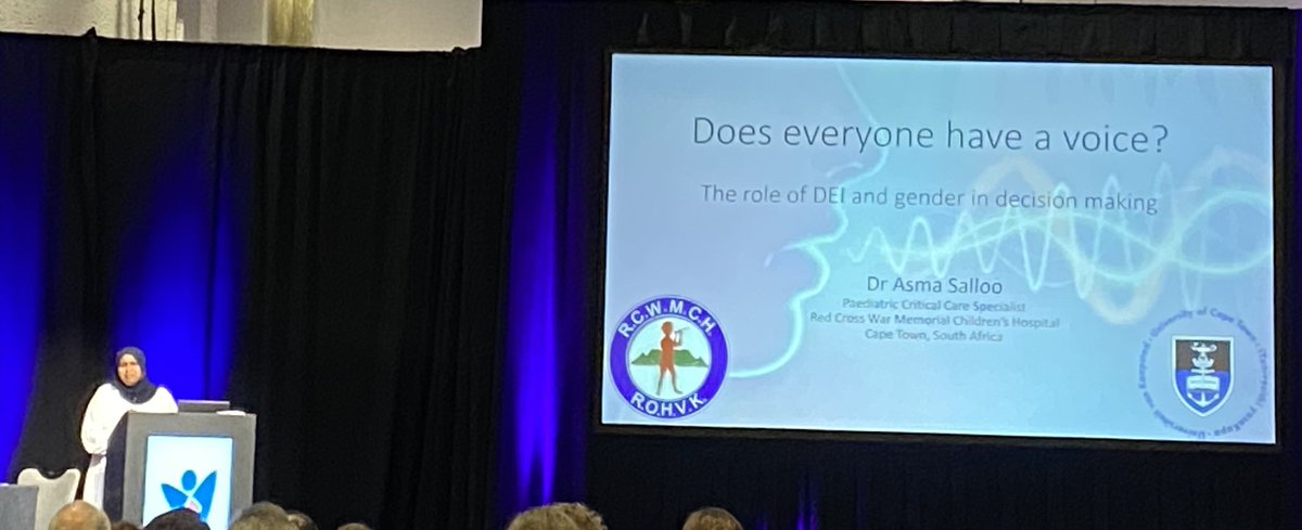 drzaf_pic's tweet photo. Fantastic talk by @AsmaSalloo @PCICS_Society 

Does Everyone Have a Voice: The Role of DEI and Gender in Decision-Making. .. YES we do… but how do we use that voice? .. how is this variable in HIC vs LMIC @MignonMcCulloch @brendam1611 #PCICS22 #pedsicu https://t.co/PZgjEZGouj
