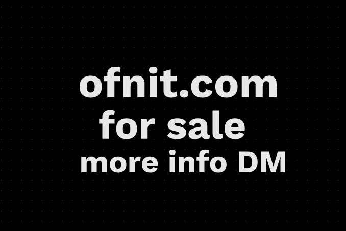 Ofnitcom's tweet image. 5 letter premium domain ofnit.com for sale

#domain #domainnames #DomainNameForSale #Marketing #bulk #wholesale #sale #web3 #web #startup #startuplife #software #host #hosting #BTC #seo  #WorldCup #Mpappe  #Digital #DigitalMarketing #messi #GOAT𓃵 #ArgentinaVsFrance